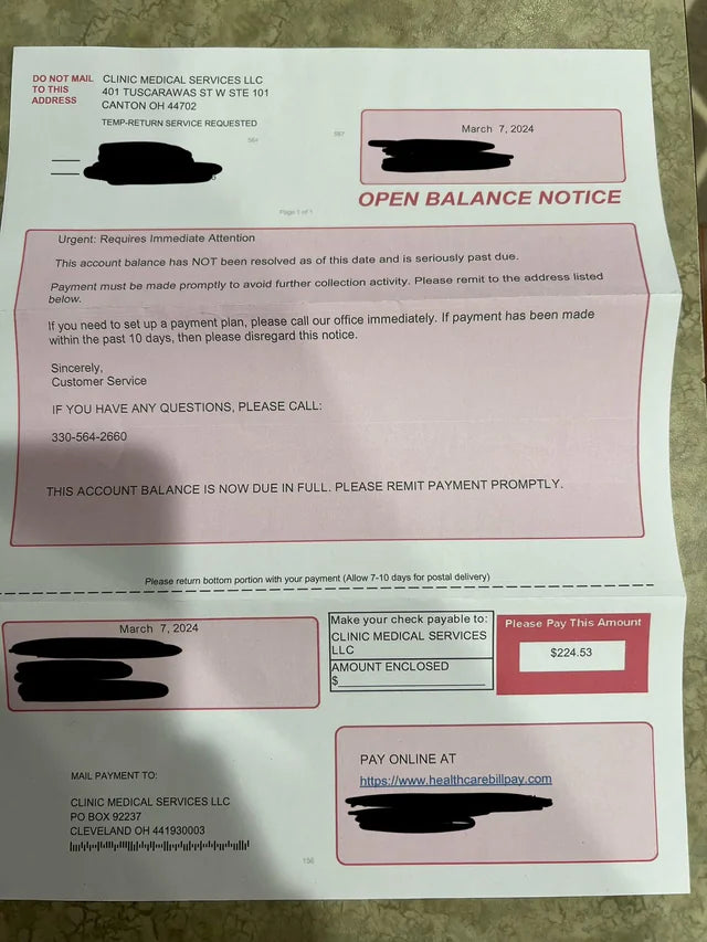 Medical bill